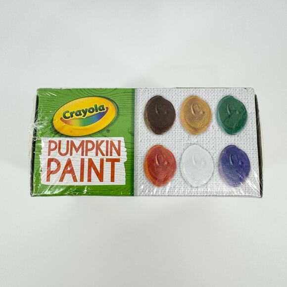 Crayola Pumpkin Paint Set - Autumn Colors, 6 Bottles Non-Toxic Great for Kids 5+ - Picture 5 of 6